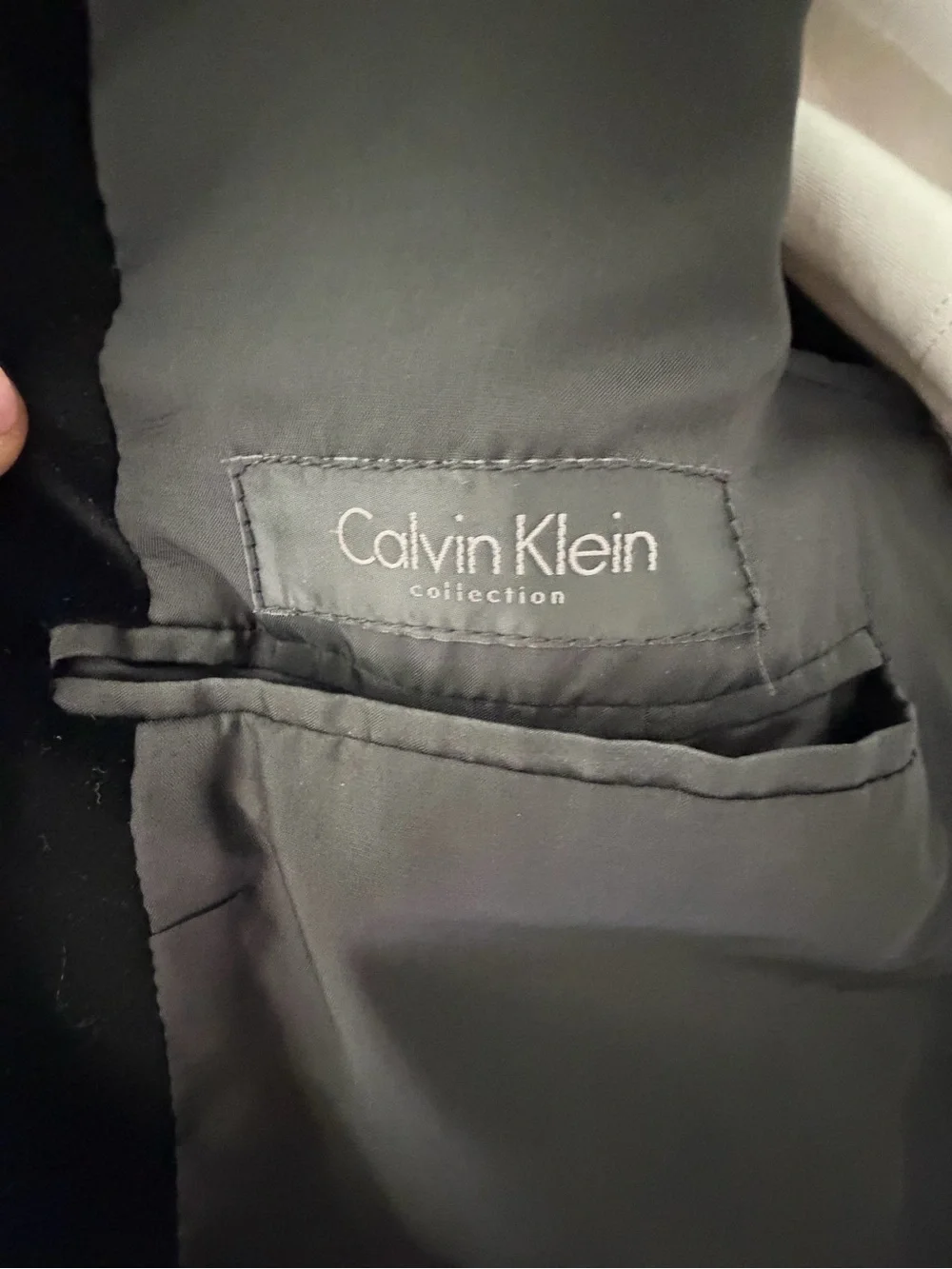 Calvin Klein Black Velvet Sport Coat